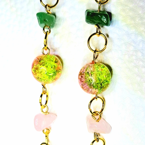 HandMade U CreateReal Crystal Gemstone Bow Earring - Picture 3 of 16